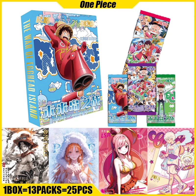 OUHA Vol.2 One Piece Cards The War of Egghead Island Anime Collection Cards Mistery Box Board Games Toys Birthday Gifts for Kids