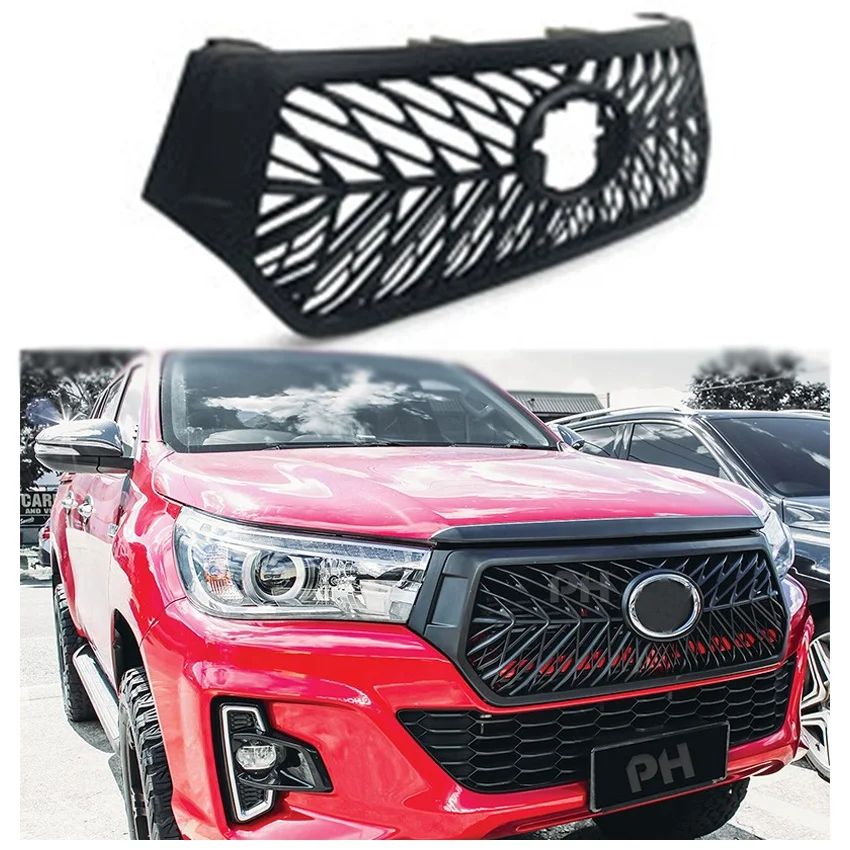 Car Grille Radiator Grille 2013 Front Bumper Grille for toyota hilux revo 2016-2018 LX570