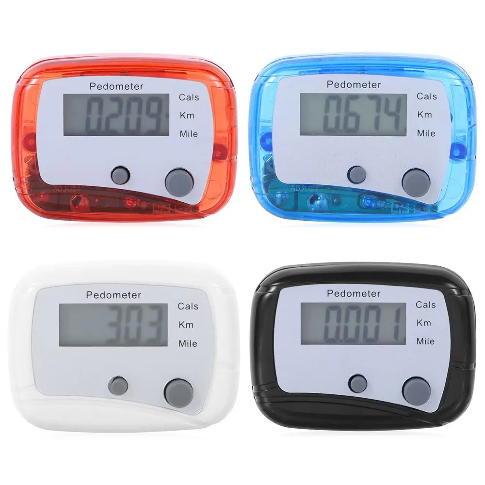 

300pcs Multifunction Digital LCD Pedometer Run Step Calorie Kilometer Couter Walking Pedometer Belt Clip Design