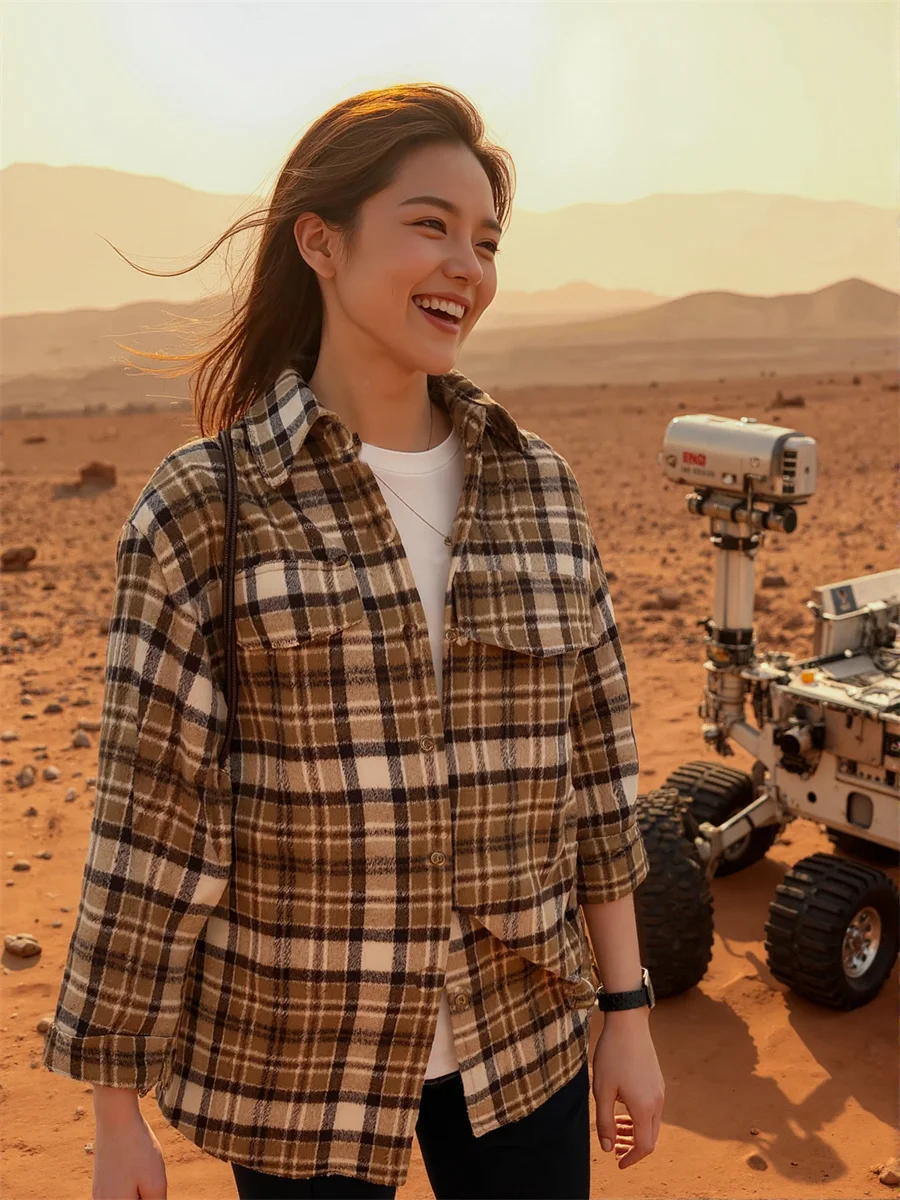 القهوة امرأة سيدة قمصان الصيف جيب بدوره إلى أسفل طوق نصف زر حتى تصميم الجبهة عارضة بسيطة الأساسية الحد الأدنى سيدة الموضة #5