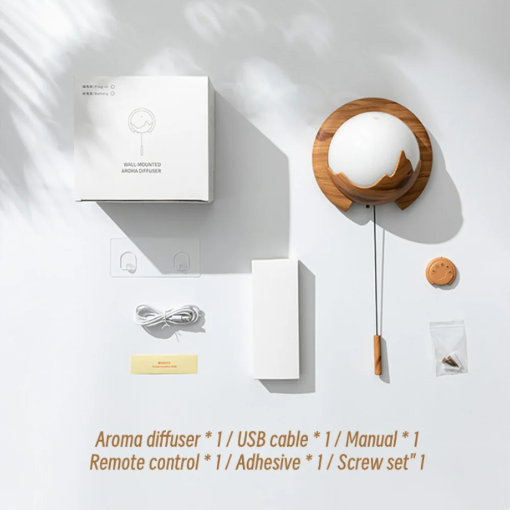 

Wall Mounted Diffuser USB Remote Control Aromatherapy Lamp Essential Oil Diffuser Fragrance Air Humidifier