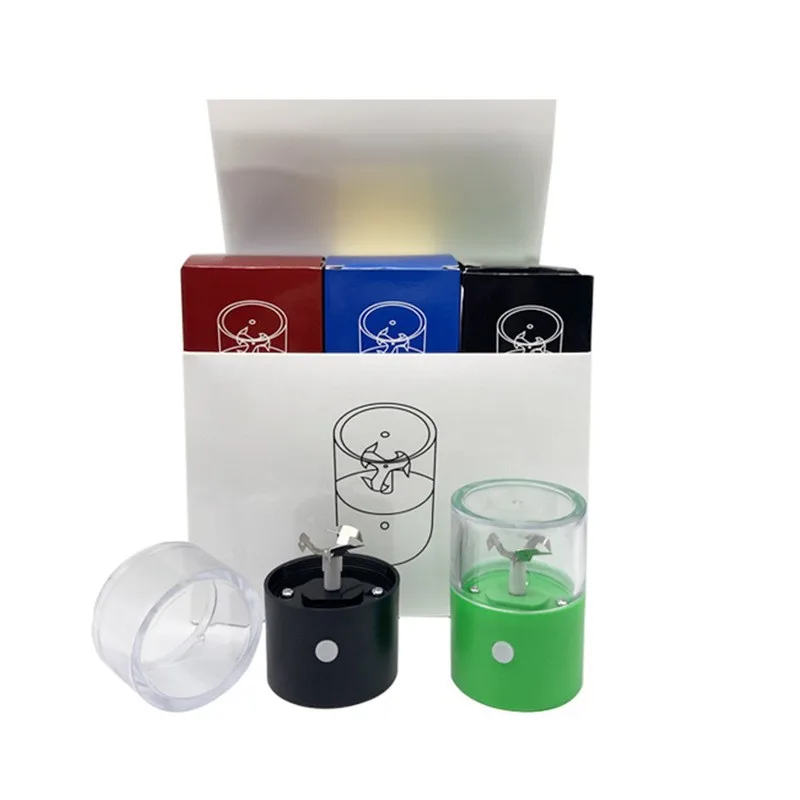 

New Electric Smoke GrinderUSBRechargeable Plastic Crusher Grinder Tobacco Shredder Electric Grinder