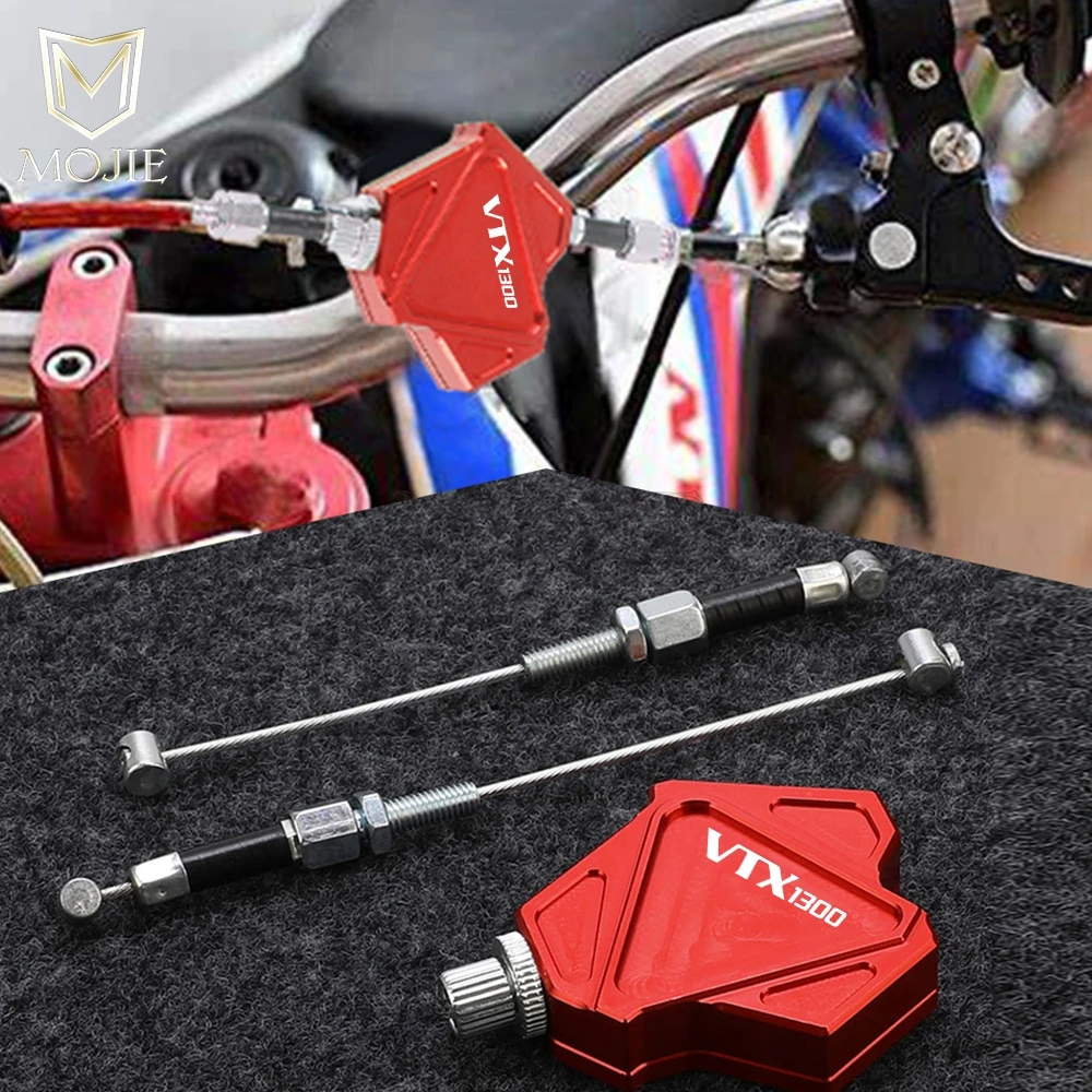 

Motorcycle Aluminum Stunt Clutch Lever Easy Pull Cable System For Honda VTX1300 VTX 1300 RETRO VTX1300C FURY VTX1300CX 2003-2025