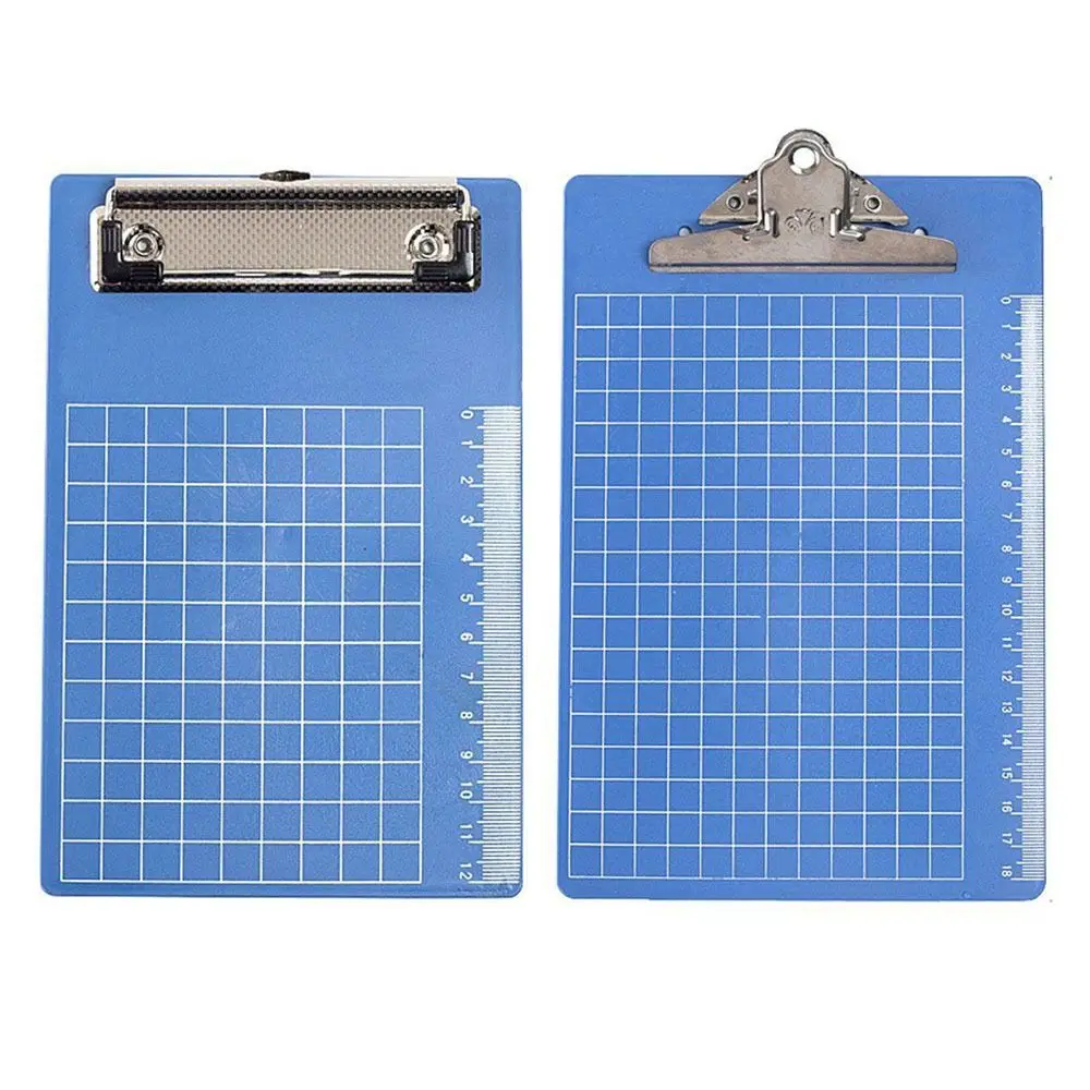 Fotografia 5: 1 Peça Nova Prancheta de Escrita A4/A5/A6 de Plástico com Clipe Azul para Organizar Documentos e Material Escolar