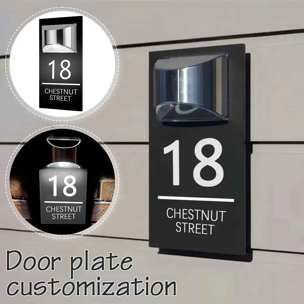 

Personalized House Number with Solar Light Custom Light Up Custom Address Sign with Solar Powered Spotlights Printing Process