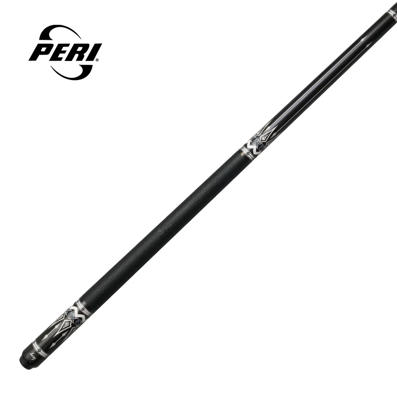 Peri P-D08 Pool Cue Stick 12.55mm Tip 1/2 Canadian Maple Wood Low Deflection Shaft 58