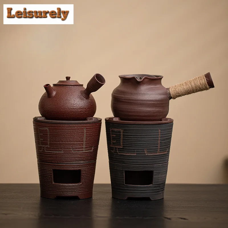 

Red Mud Coarse Potter Tea Warmer Holder Candle Heater Stove Kettle Stand Boiling Water Carbon Furnace Cha Supplies Ornaments