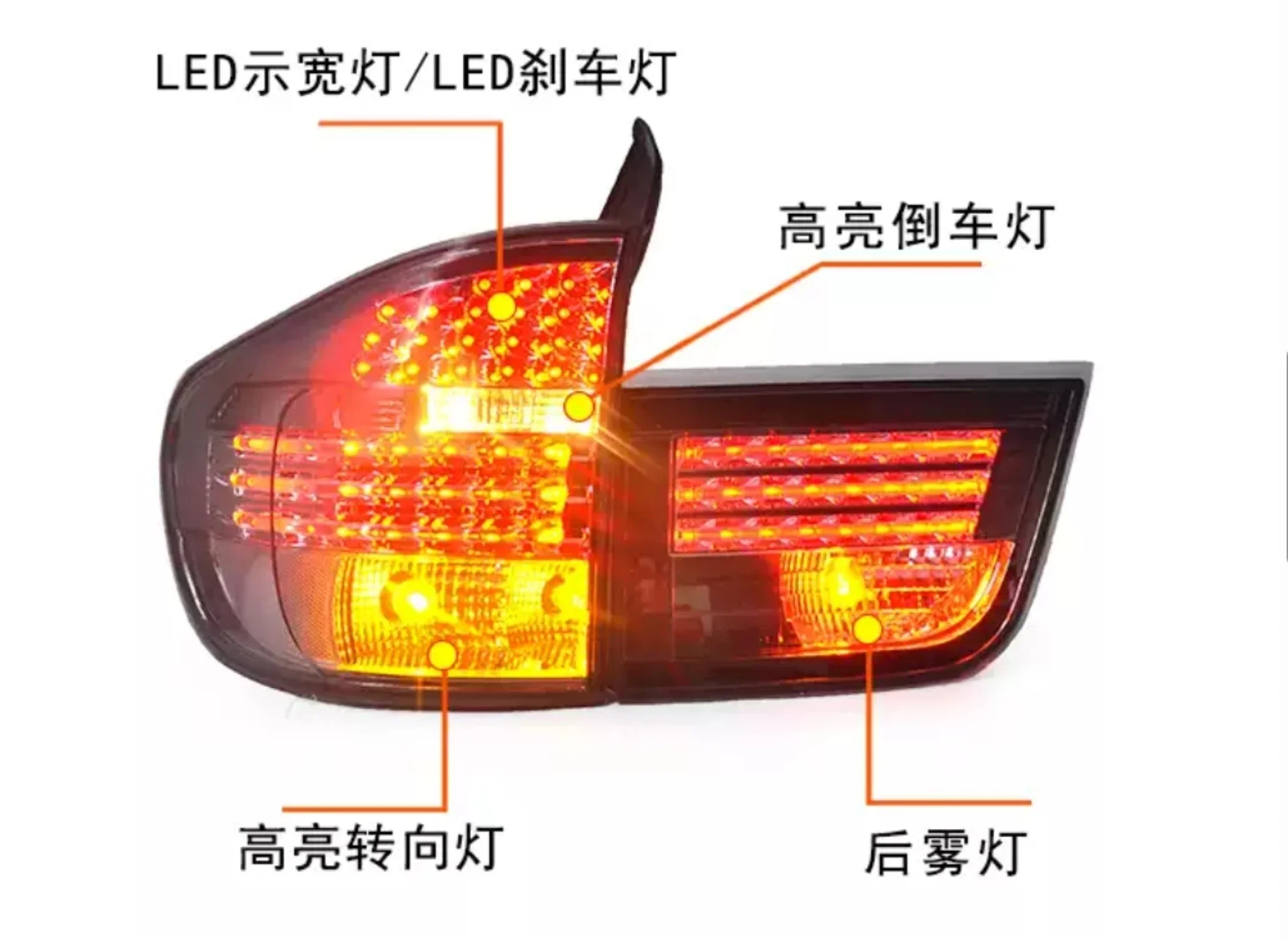 LED Taillight Assembly for BMW X5 E70 2007-2013 Convert Turn Signal Backup Light Brake Lamp Car Accessories