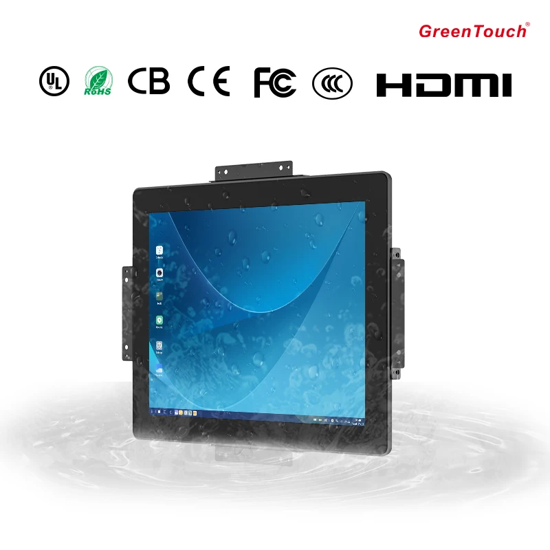 Manufacture Custom 15 Inch Industrial Touch LCD Monitor LED Display Industrial Touch Screen Monitor