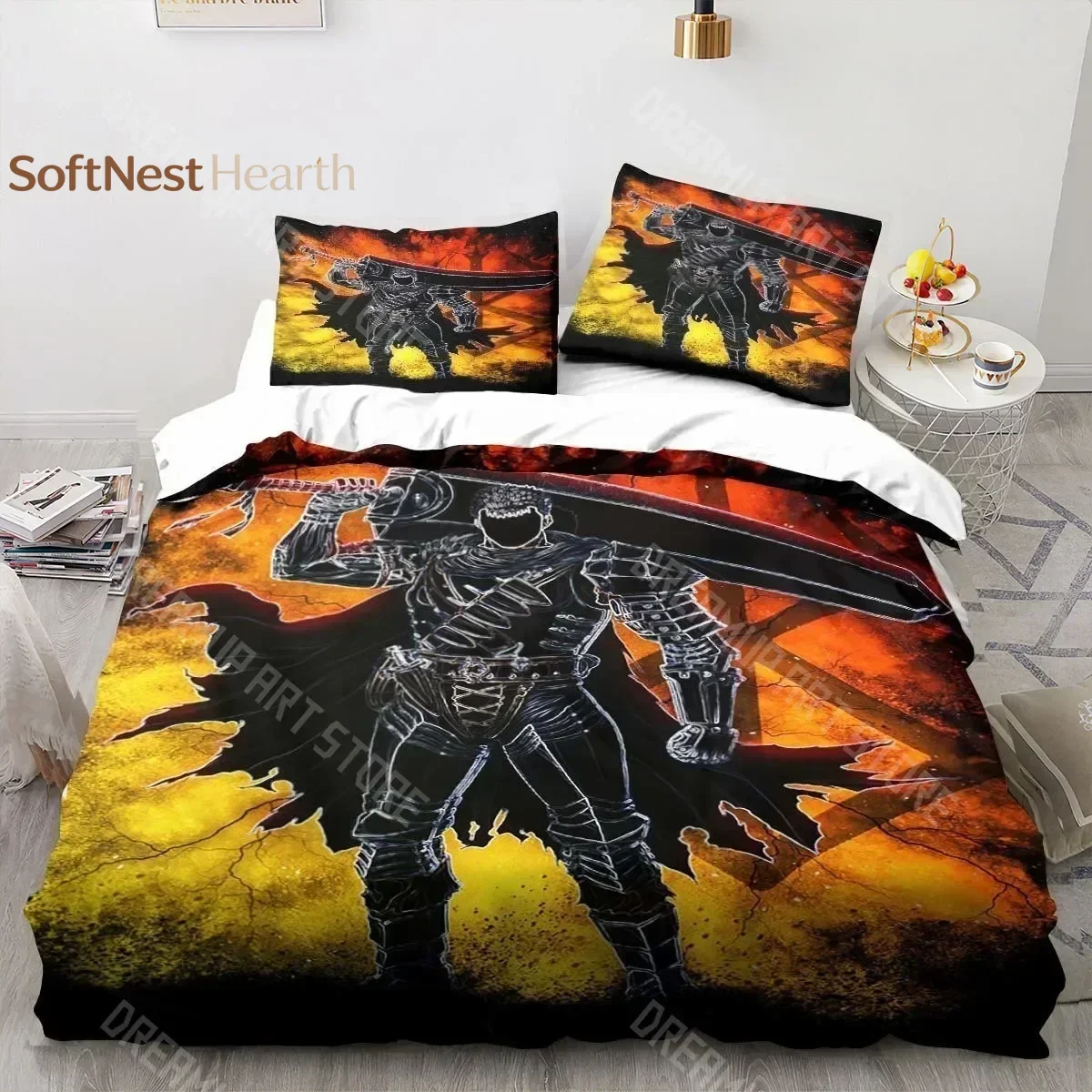 2026 3D Print Berserk Anime Christmas Navidad Gift King Twin Double Child Bedding Set Microfiber Or Polyester Duvet Cover Set