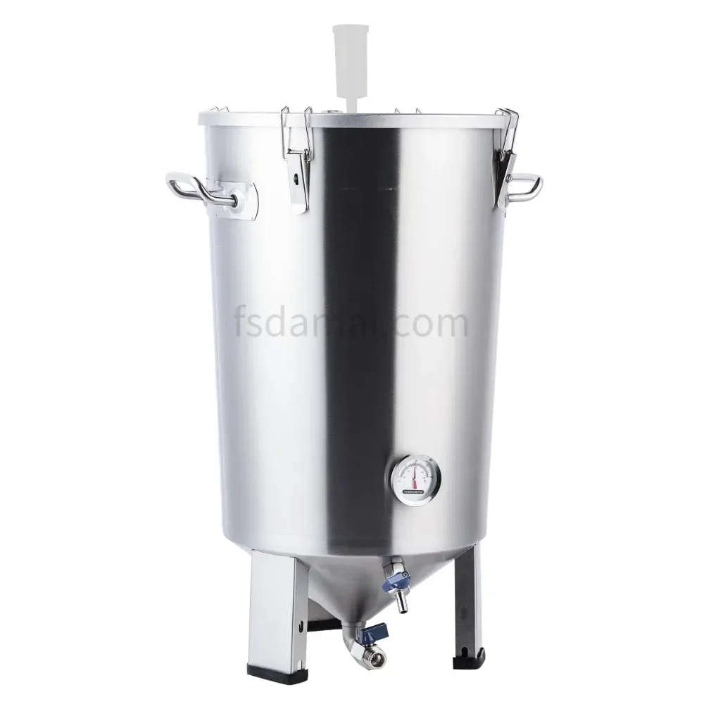 Domestic Brewing Beer Fermenters Stainless Steel 304 30L 60L 100L Conical Fermenters with Coolers for Breweries