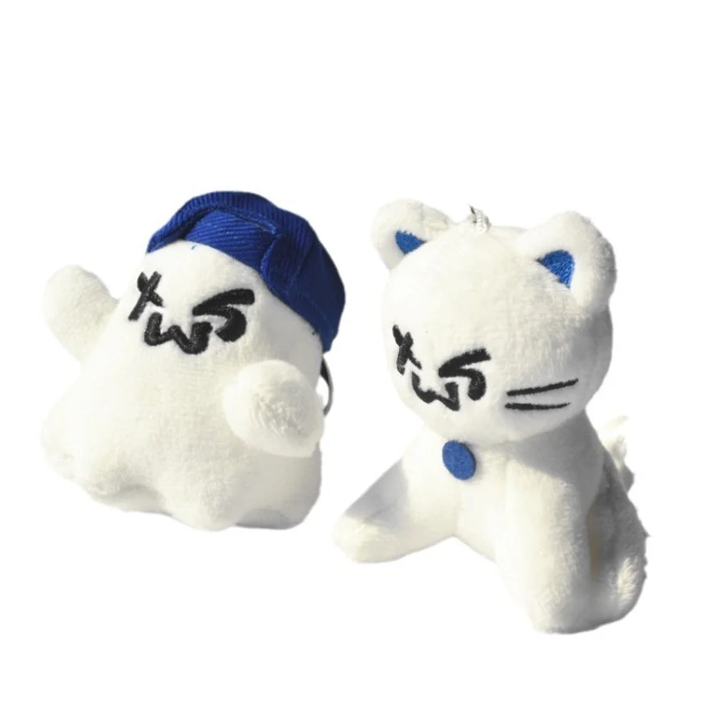 Kpop plushie 10cm tws gato bonito chaveiro de pelúcia brinquedo de pelúcia boneca pingente chaveiro charme mochila shinyu dohoon acessórios