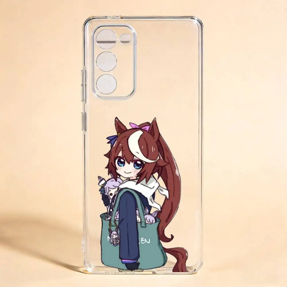 Umamusume Pretty Derby Tokai Teio Phone Case For Samsung Galaxy S24 S25 S23 S22 S21 Transparent Cover Case