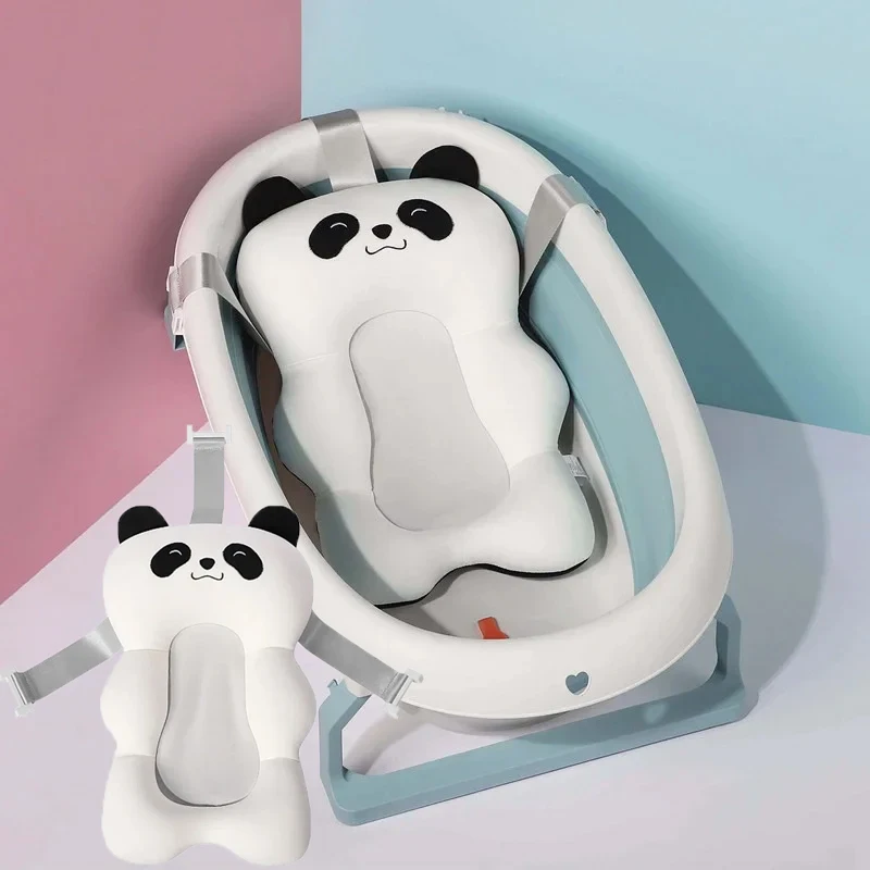 

Ajustable Bath Tub Shower Cushion Newborn Support Seat Mat Baby Bath Seat Floating Water Pad Portable Foldable Baby Bathtub Pad