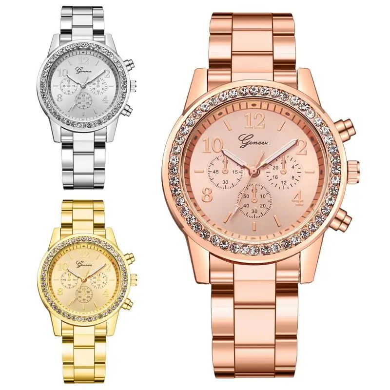 Set de regalo para mujer, conjunto de dos piezas, pulsera y reloj para mujer, línea para sordos, accesorios de lujo, adecuado para comercio exterior 2