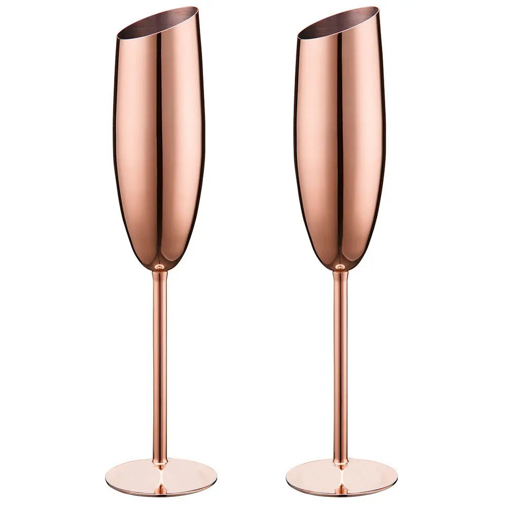 304 stainless steel inclined champagne goblet cocktail martini bar goblet    shot glasses