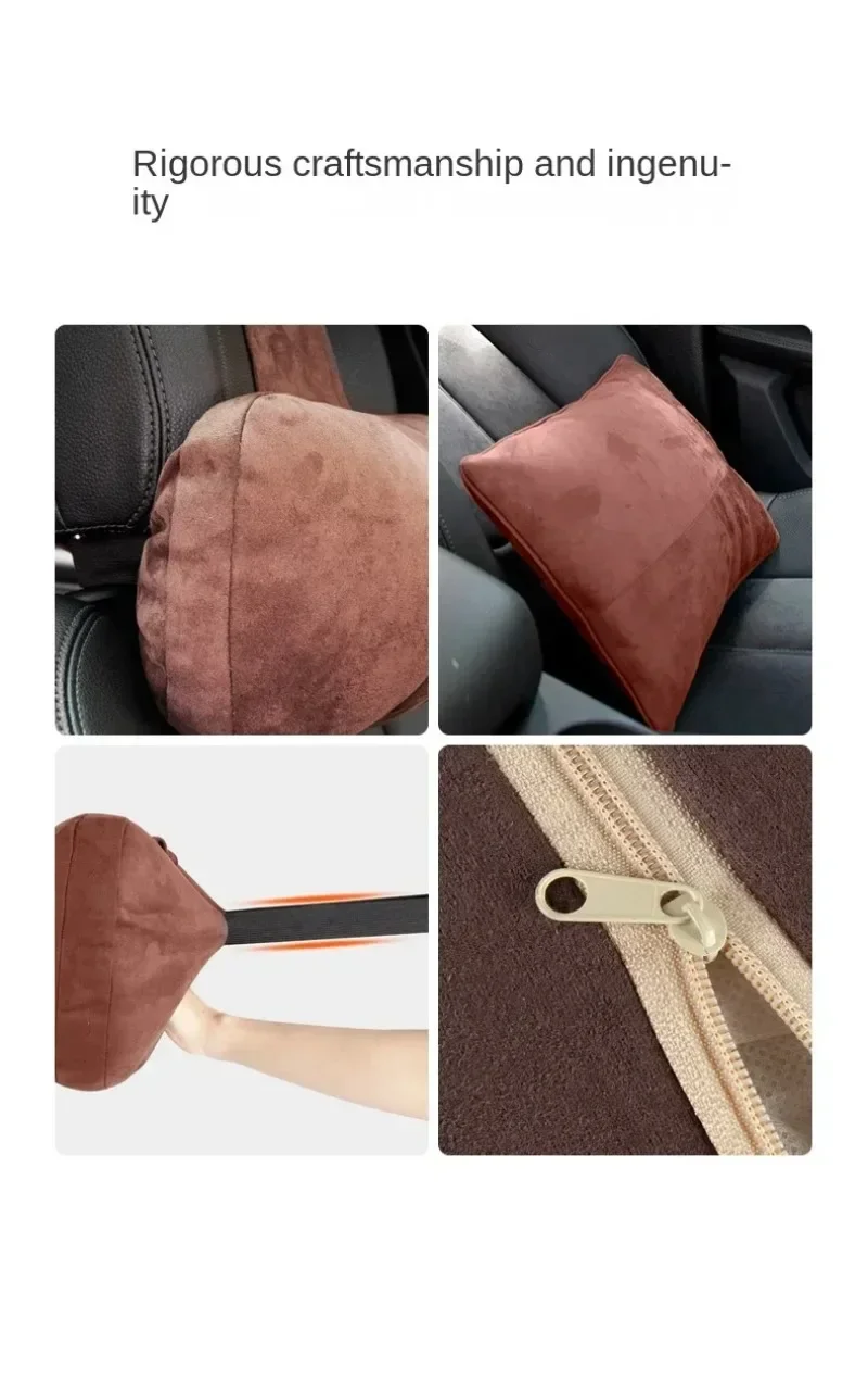 1/2PCS Auto Kopfstütze Nackenstütze Sitz/Maybach Design Klasse Weiche Universal Einstellbare Auto Kissen Nackenstütze kissen Hohe Qualität – Detail 18