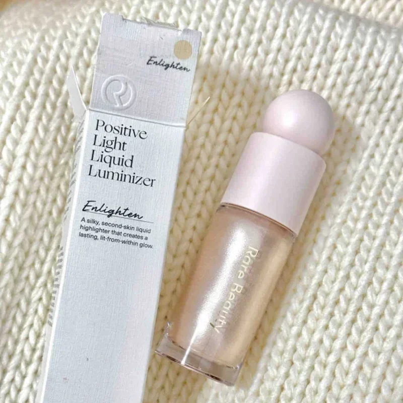 Mode Vloeibare Blusher Luminizer Setting Powder met Spiegel Vloeibare Foundation Blush Langdurige Hydraterende Lipgloss Make-up