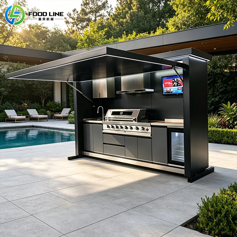 Pergola Cuisine Extérieure Meubles de Cuisine Extérieure Taille Personnalisée Cuisine de Jardin Exté