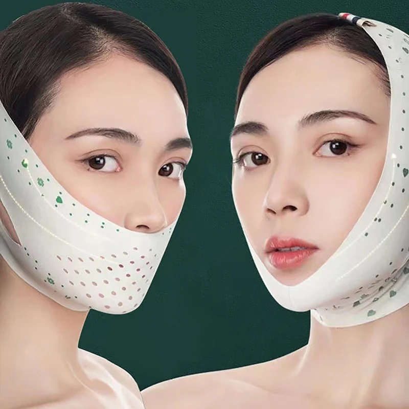 1 Stuks Gezichtsverband Ademend V Gezichtsband Wang Lift Anti Rimpel Gezicht Dun Masker Verminderen Dubbele Kin V-Line Vormverband