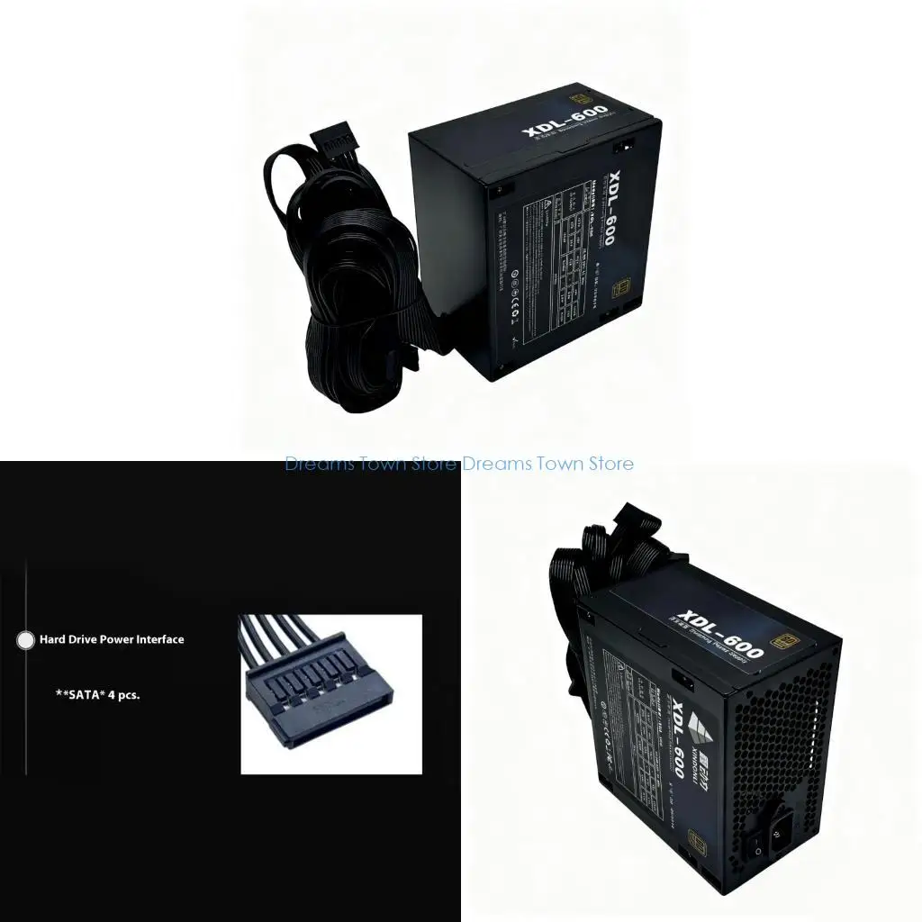 

HX6A Энергосберегающий блок питания для майнинга мощностью 600 Вт с охлаждающим вентилятором 24Pin для горной машины с графики