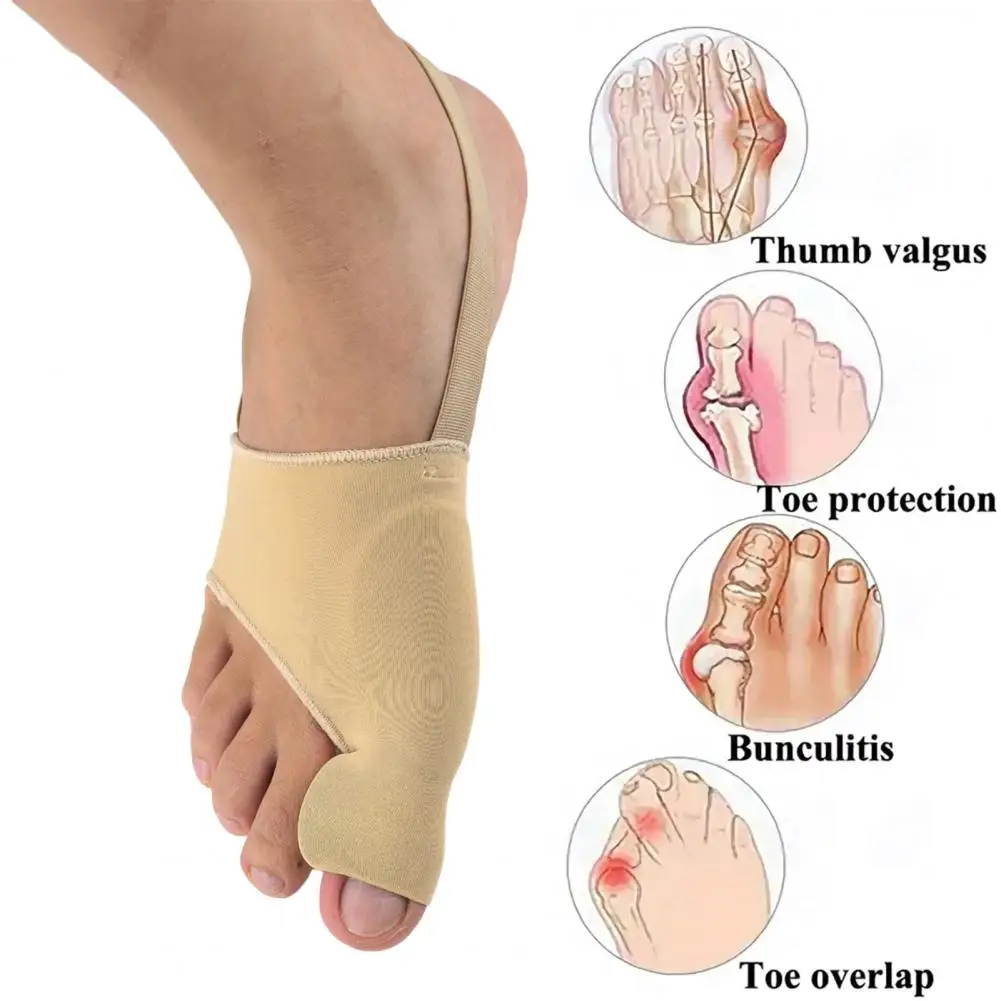Gel Toe Separator 1 Pair Bunion Corrector for Women Men Toe Straightener Pads Comfortable Foot Alignment Splint Valgus Support