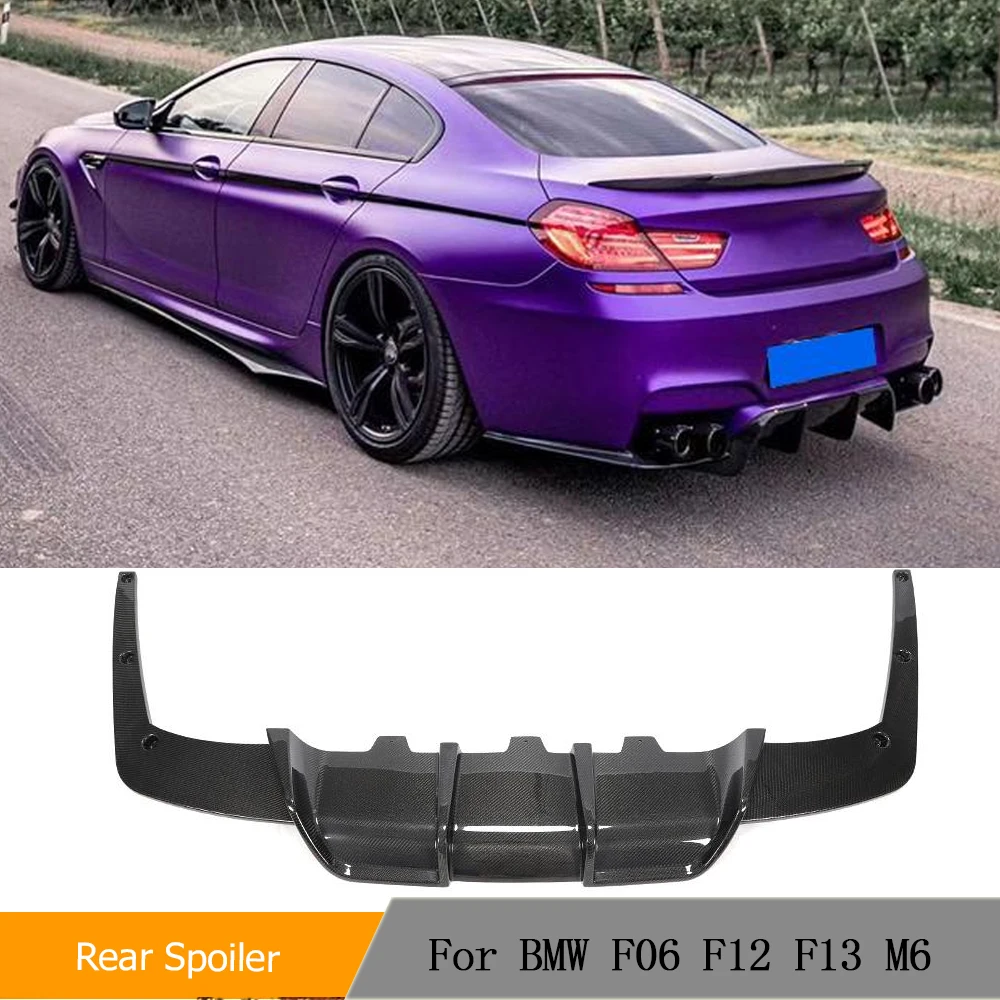 

Carbon Fiber / FRP Rear Bumper Lip Diffuser Spoiler for BMW 6 Series F06 F12 F13 M6 M Tech M Sport 2013 - 2016 3pcs/set