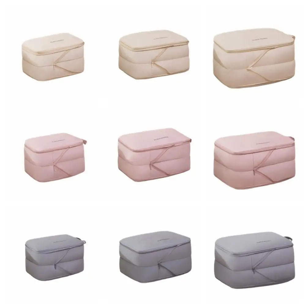 حقيبة تخزين ملابس قابلة للطي، سعة كبيرة، حقيبة تخزين سترة مضغوطة مع سحاب لتوفير المساحة، مكعب تعبئة الملابس #5