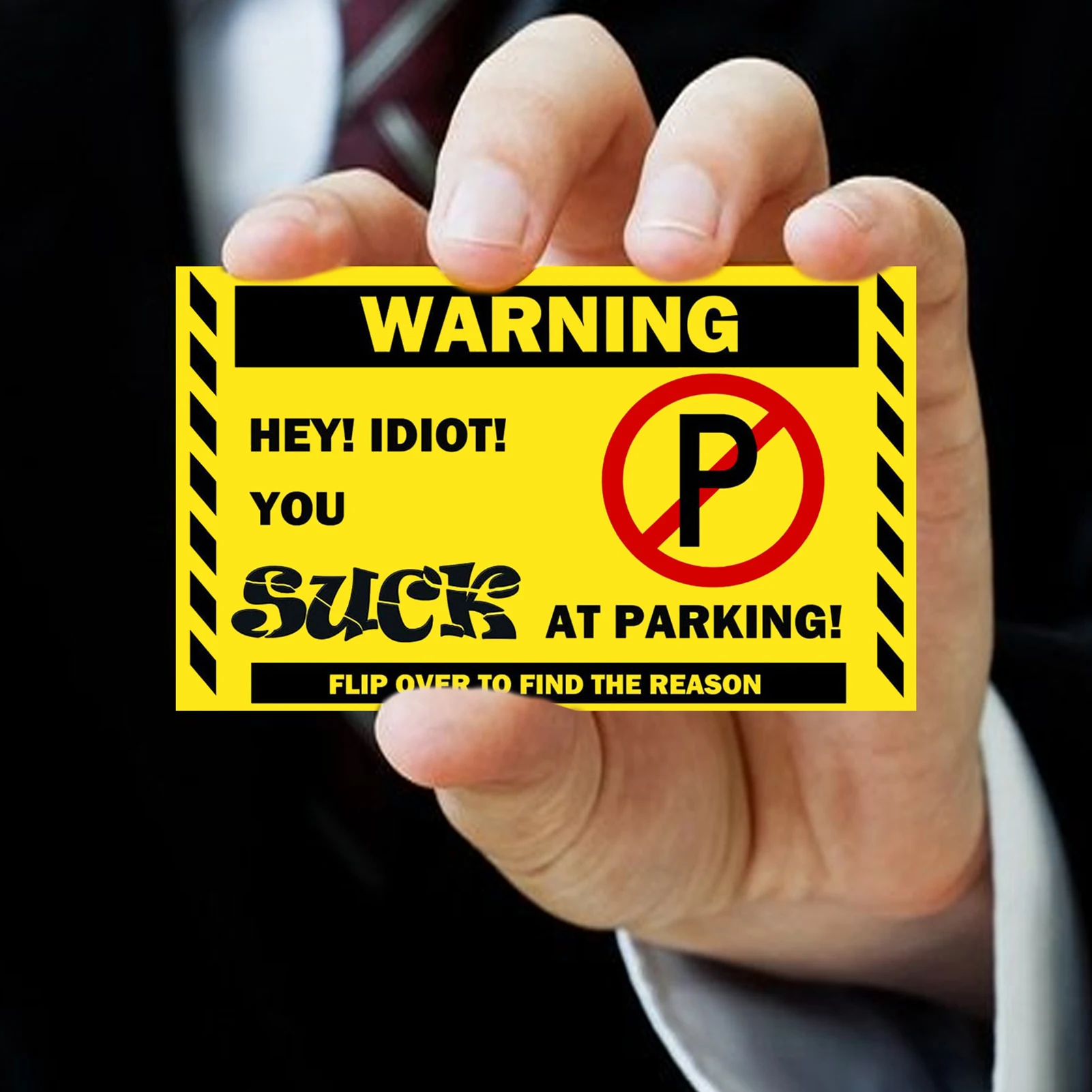 10/20/50Pcs Bad Parking Cards You Parked Like An Idiot Cards Bad Parking Cards Funny Parking Violation Cards