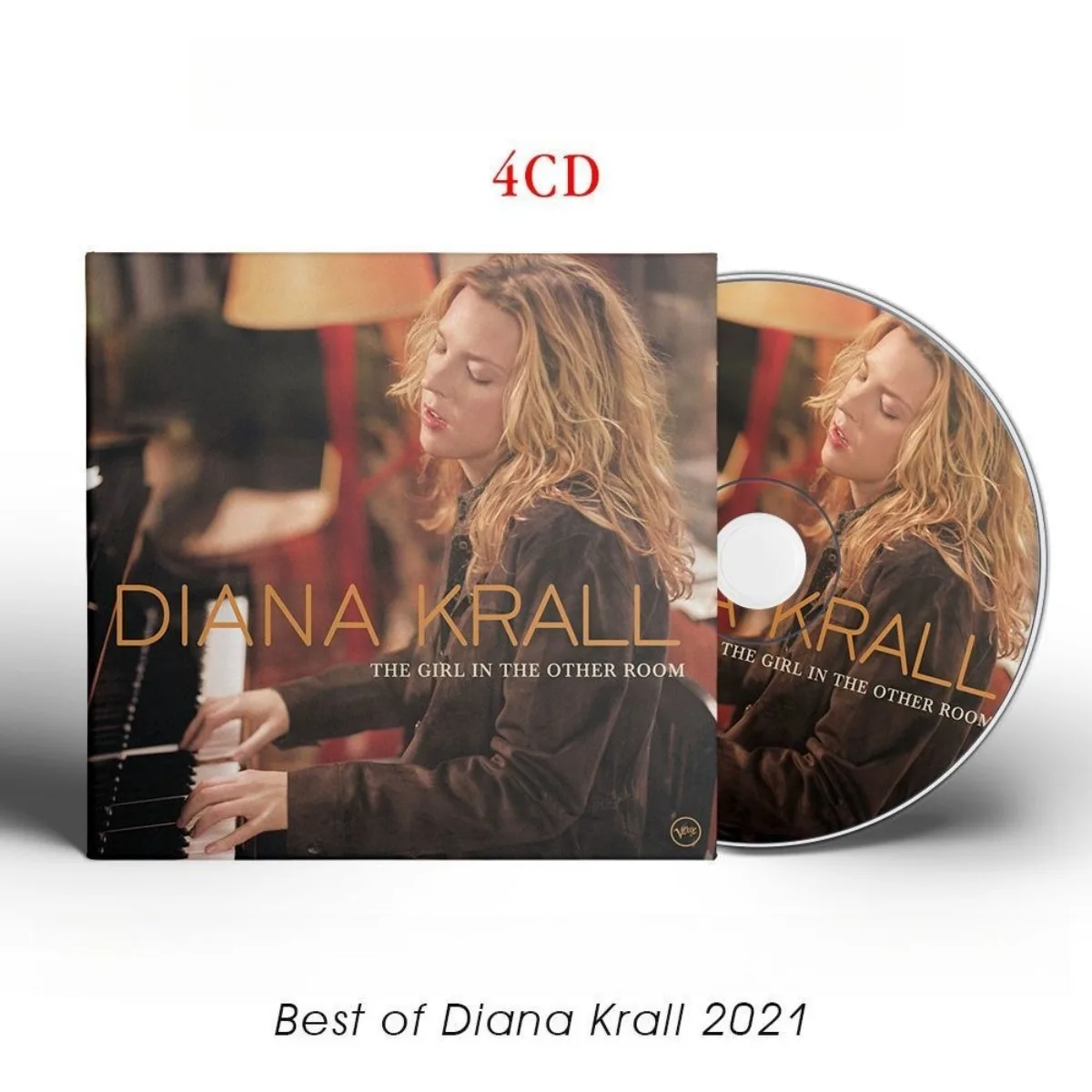 

Best of Diana Krall 2021 Music CD, Jazz Vocal & Piano Masterpiece Physical Audio Disc for Fans, Only CD