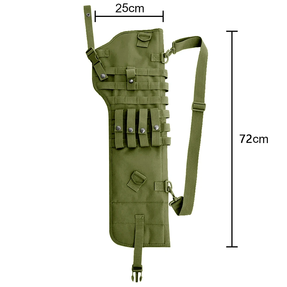 Outdoor shotgun holster M4 AK bullet Molle nylon hunting air gun holder color bullet gun bag