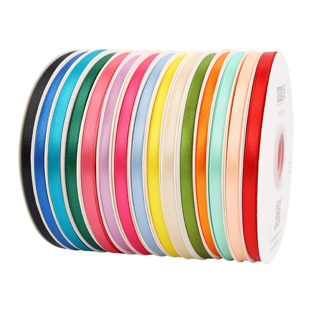 

LORIE 100 yards/Roll 10-40mm Satin Wedding Ribbons for Wedding Christmas Birthday Party Banquet Decoration Custom Color