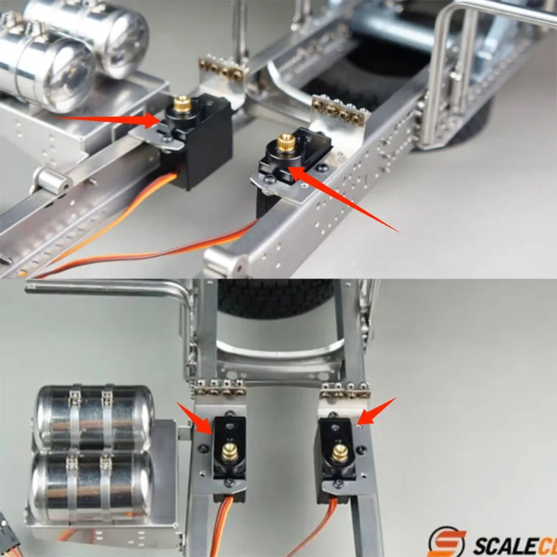 

Scaleclub Model for Tiangong 1/14 Tractor Head Mud Head with Lock Differential Cable Servo Seat 2-in-1 Vertical Placement