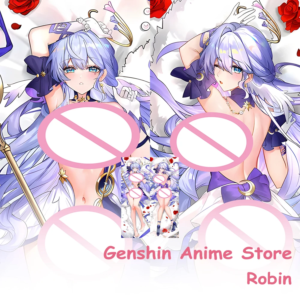 Honkai Star Rail Robin Federa da tiro Double-Sided Stampata Otaku Letto Cuscino Fodere per Cuscini Che Abbraccia Fullbody Puntelli Cosplay