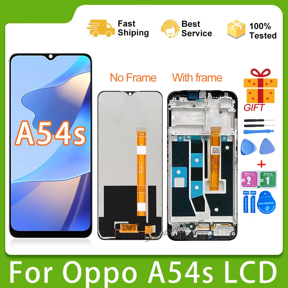 

ЖК-дисплей 6,52 дюйма для Oppo A54s с рамкой CPH2273, экран с дигитайзером в сборе, запасные части для ремонта, 100% Протестировано