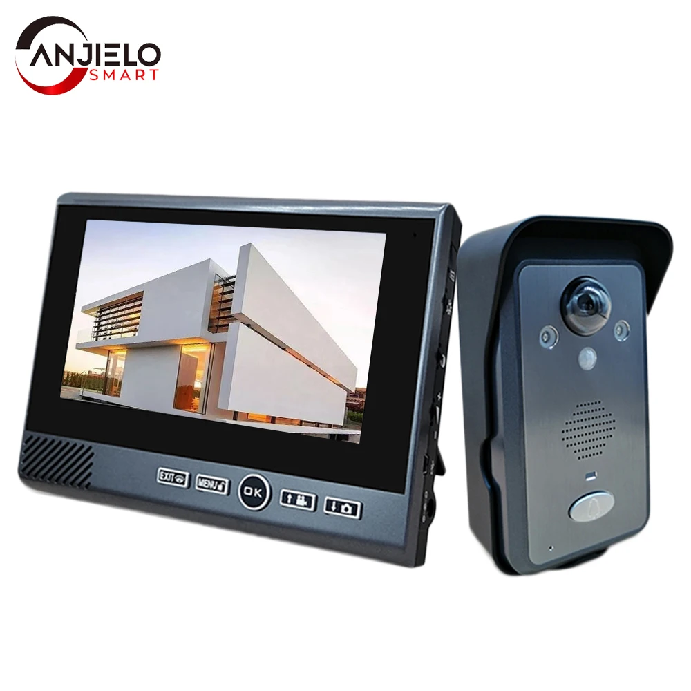 Wireless Video Doorbell  2.4GHz Home Office Tamper-proof Wireless Video Intercoms For Home Wireless Video Door Phone Apartment