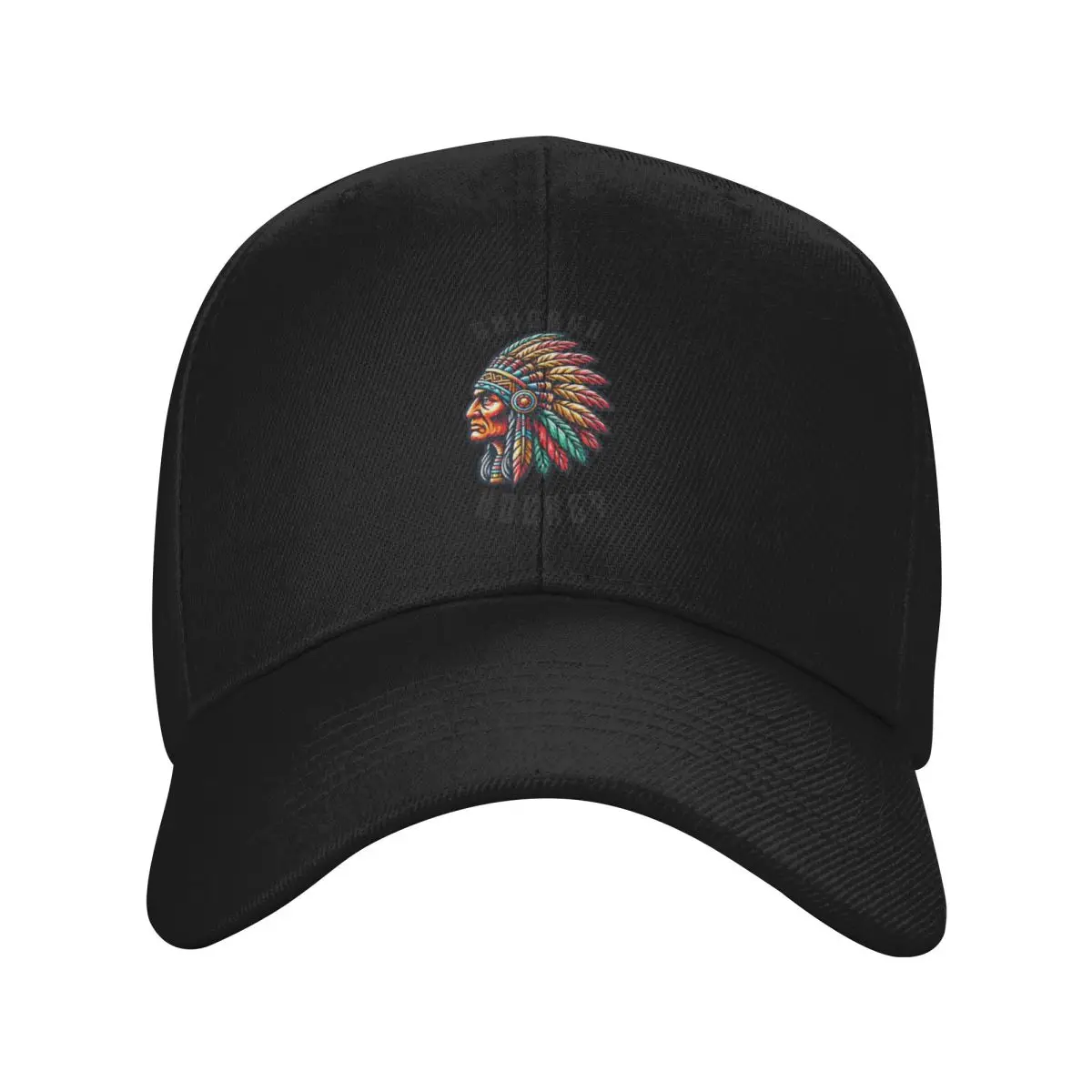 Fashion Vibrant Tribal-Inspired Headdress Illustration baseball cap Upf50 Brand Men Caps