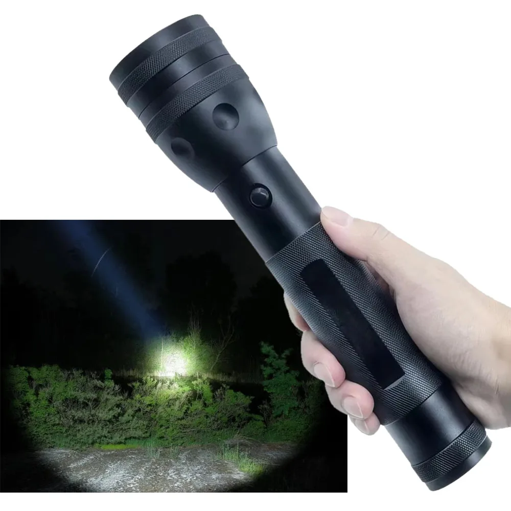 D Cell Flashlight Powerful 10W T6 LED 2D Size Battery Heavy Duty Long Size Security Rescue Torch Light Lantern