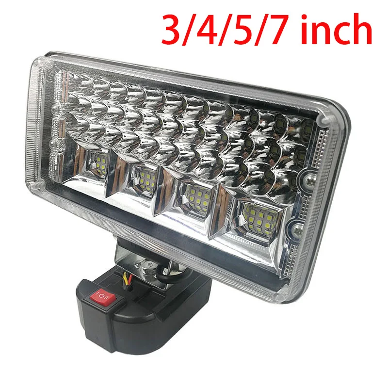 18V 3/4/5/7inch Cordless LED Spotlight Lamp For Makita Li-ion Battery Supply Portable Outdoor LED Work Light Emergency Lighting