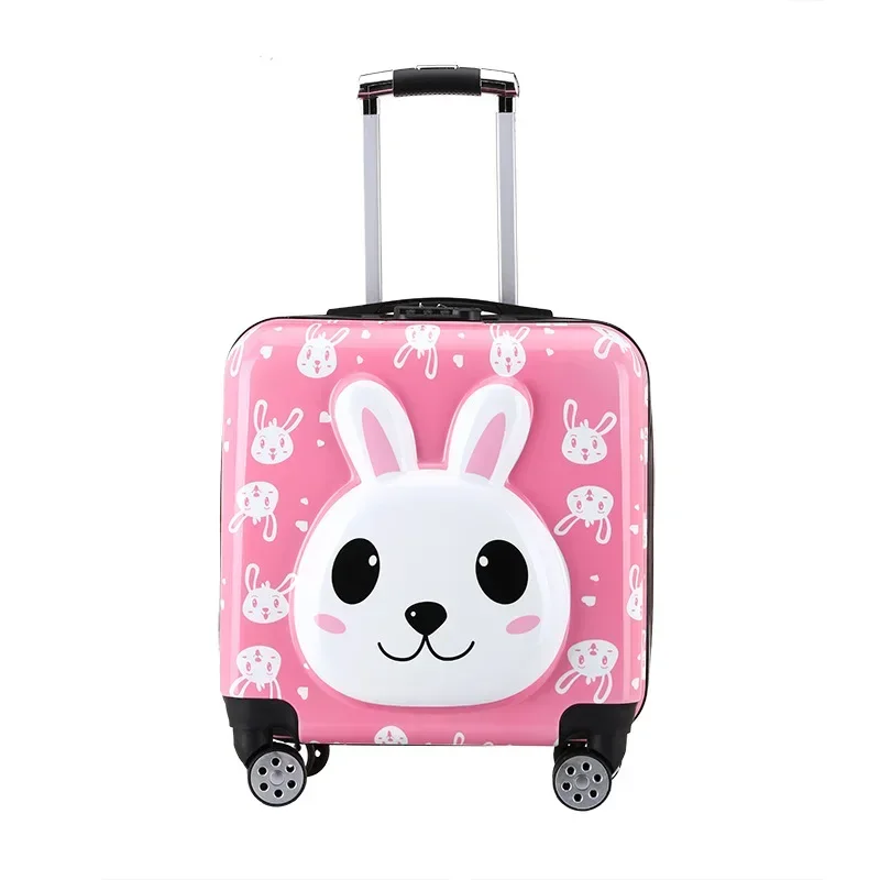 18 Inch Bagage Boarding 3d Cartoon Koffer Universeel Wiel