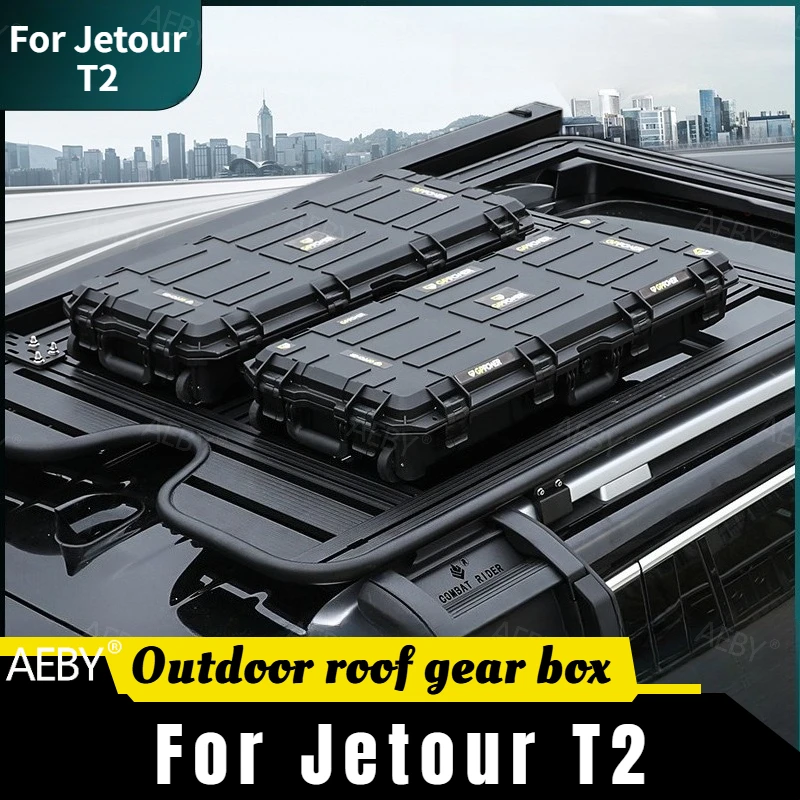 For Jetour T2 Roof box hard shell roof rack,Luggage rack storage heavy duty large capacity,waterproof large,Car accessories