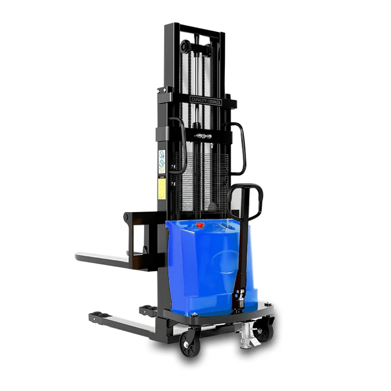 All Electric 1 Ton 2 Ton Pallet Stacker Walking Forklift Charger Battery Core Component New Condition for Small Space Warehouses view 5