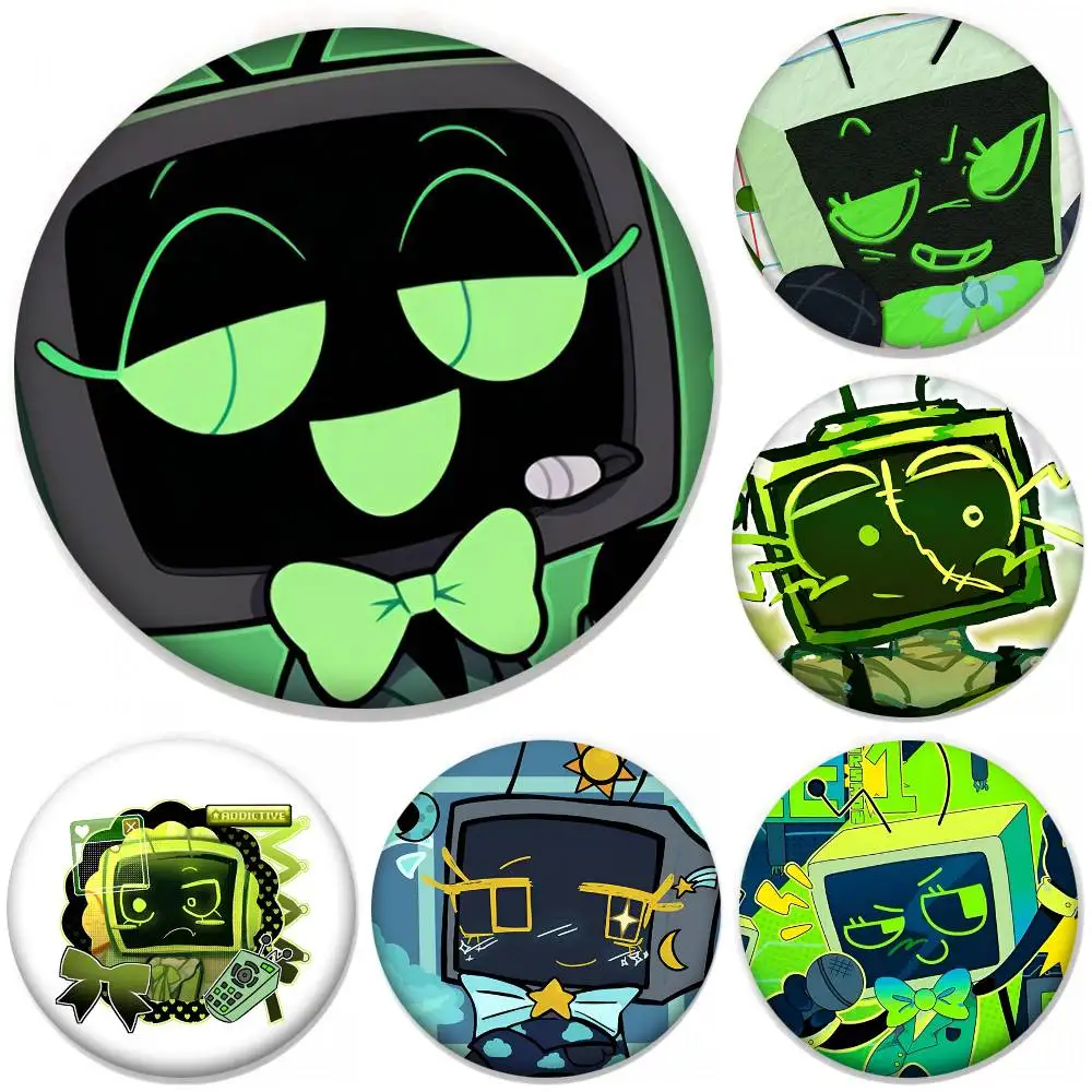 Vee Dandys World TV-Spiel Rundes Abzeichen Kreative Brosche Kleidung Rucksack Accessoires Anstecknadel