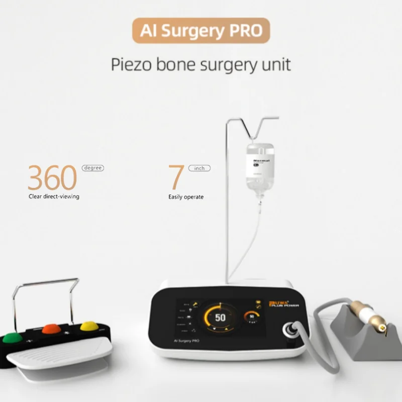 

Dental Ultrasonic Piezo Surgery Bone Cutter Equipment Pedal Control Surgery Handpiece Bone Surgery Machine