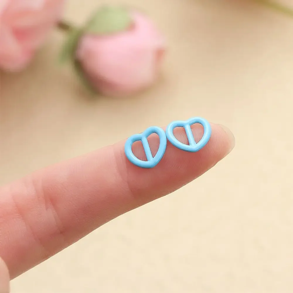 Hebilla corazón metálica mini para muñecas y accesorios infantiles - imagen 4