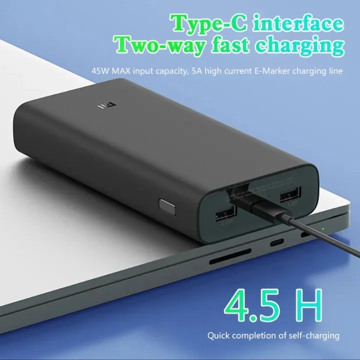 Original Xiaomi PowerBank 3 20000mAh 50W PB200SZM External Battery 3 USB TypeC Fast Charging Portable Charger Powerbank 20000mAh