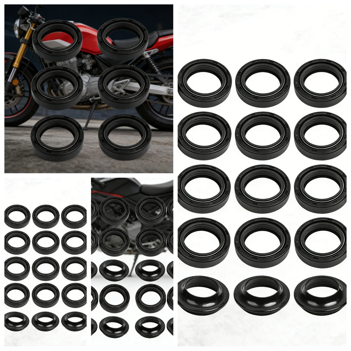 

2pc/4pc/8pc 43*55*11 mm Motorbike Front Fork Dust Seal And Oil Seal For Kawasaki KDX125 220 250 500 KLX250 300 650 ZRX1100 ZX750