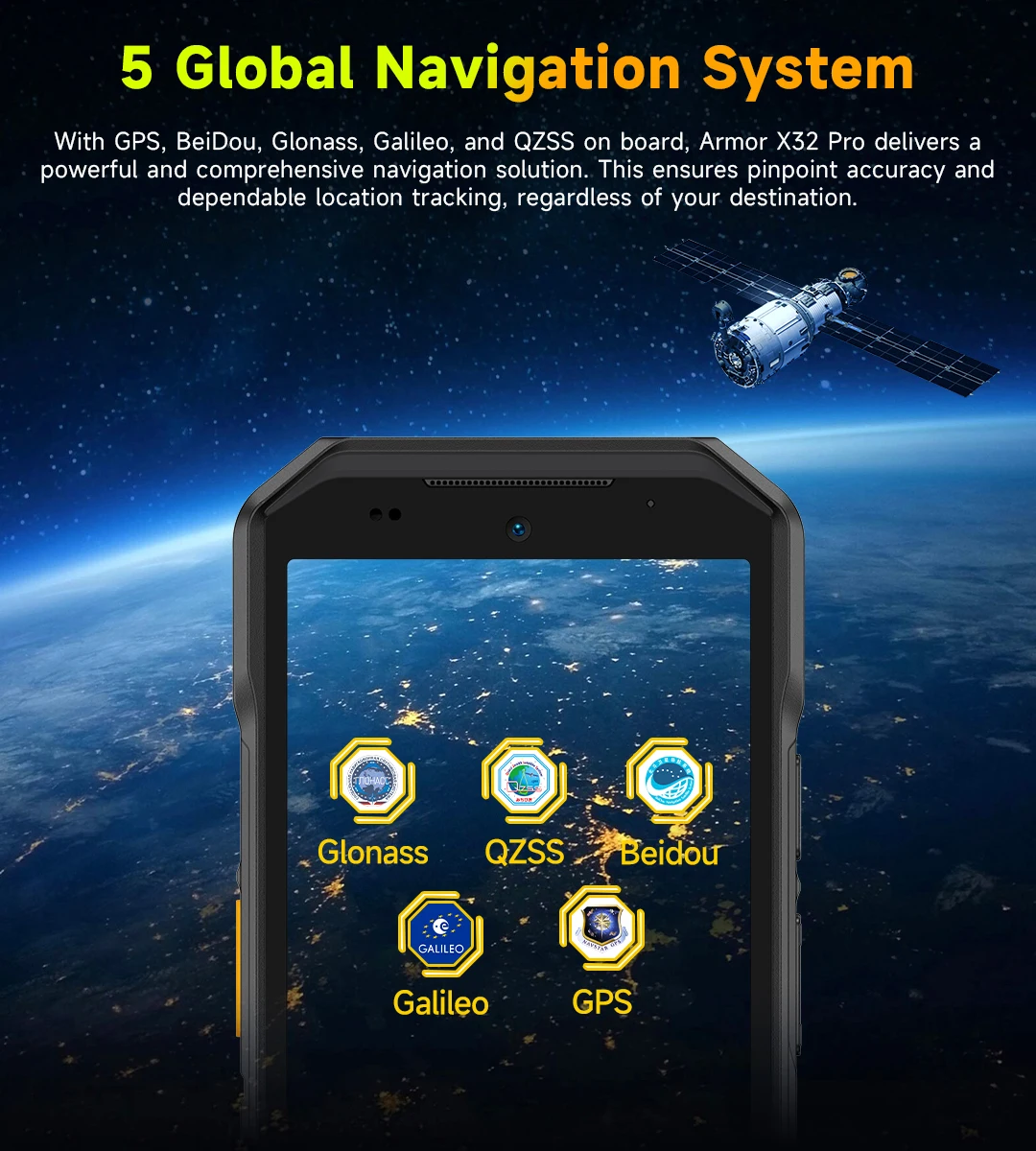 Ulefone Armor X32 Pro 5G Rugged Phone Android 14 16GB+256GB Dimensity 6300 Octa Core 64MP Camera NFC IP68/IP69K Waterproof