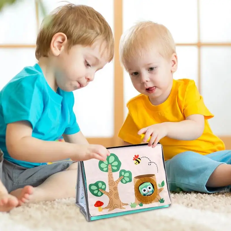 Livre froissé coloré pour bébés, nettoyage mentaires oriel, jouets d'éducation précoce, livre doux pour bébés, gril