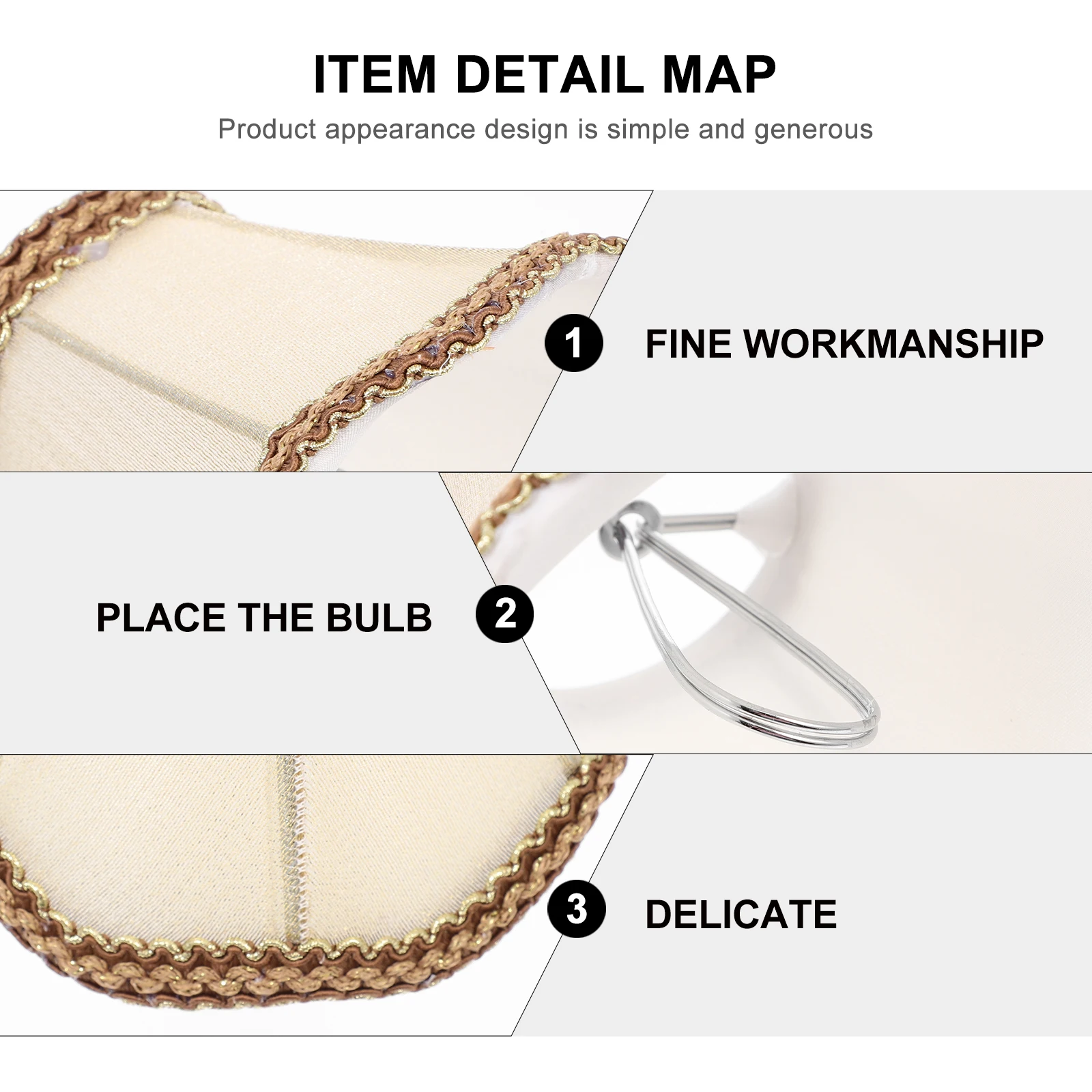 

Stylish Cloth Lamp Shade Light Cover Dustproof Eye Protection Home Decor Bedroom Living Room Lampshade Indoor Use Light Bulb